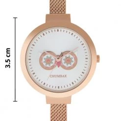 Chumbakdesign Stainless Steel Owl Eyes Watch