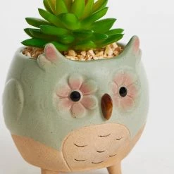 Chumbakdesign Eyes That Hypnotize Faux Planter - Grey Decor & Living