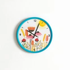 Chumbakdesign Decor & Living Teal By Chumbak | Sunshine State Wall Clock - Teal Rim