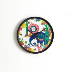 Chumbakdesign Teal By Chumbak | Jungle Drama Wall Clock - Black Rim