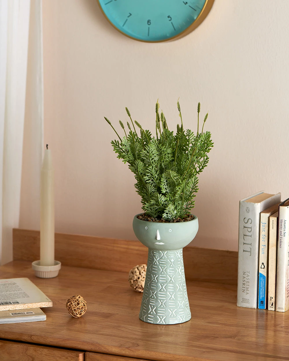 Chumbakdesign Tribal Tattoo On My Neck Faux Planter - Green Decor & Living 3 Chumbakdesign Tribal Tattoo On My Neck Faux Planter - Green Decor & Living