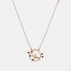 Chumbakdesign Sitting Pretty Necklace- Red Garnet