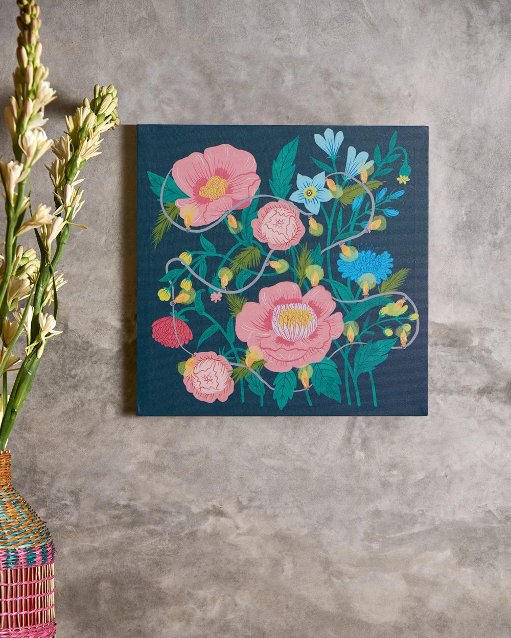 Chumbakdesign Gypsy Floral Wall Art With Led Light Decor & Living 3 Chumbakdesign Gypsy Floral Wall Art With Led Light Decor & Living