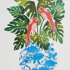 Chumbakdesign Persian Vase Blue Pottery Wall Art Decor & Living