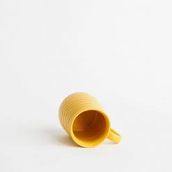 Chumbakdesign Dining & Kitchen Never Give Up Mug- Mustard