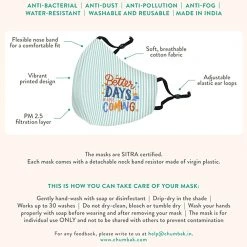 Chumbakdesign The Brighter Side Mask V4 - Out Of The Blue - Set Of 2