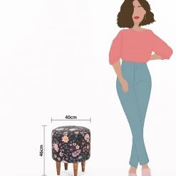 Chumbakdesign Furniture & Storage The French Pouffe - Bohemian Paisleys