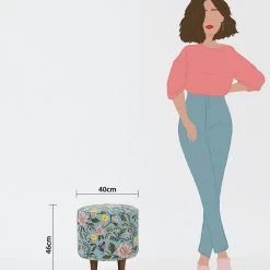 Chumbakdesign The French Pouffe - Spring Bloom