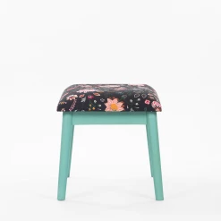 Chumbakdesign Furniture & Storage Memsaab Bench Small - Bohemian Paisleys, Teal
