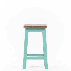 Chumbakdesign Farmhouse Stool - Teal Furniture & Storage