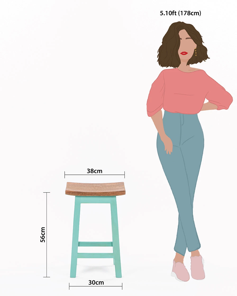 Chumbakdesign Furniture & Storage Farmhouse Stool 20 Chumbakdesign Furniture & Storage Farmhouse Stool