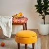 Chumbakdesign Furniture & Storage Begum Foot Rest - Velvet Mustard 1 Chumbakdesign Furniture & Storage Begum Foot Rest - Velvet Mustard