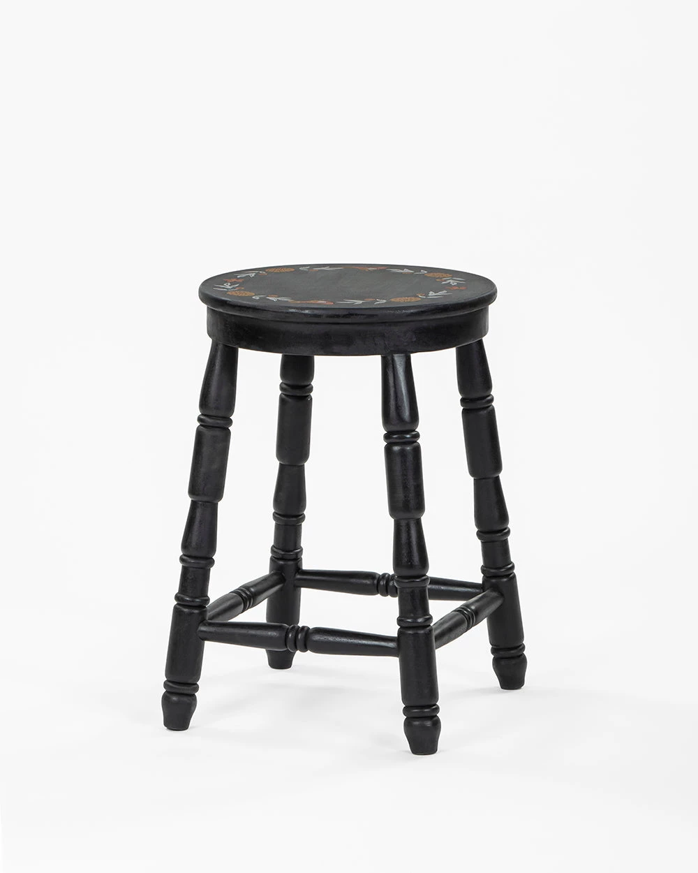Chumbakdesign Farmhouse Stool Round - Black Furniture & Storage 5 Chumbakdesign Farmhouse Stool Round - Black Furniture & Storage