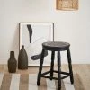 Chumbakdesign Farmhouse Stool Round - Black Furniture & Storage 1 Chumbakdesign Farmhouse Stool Round - Black Furniture & Storage