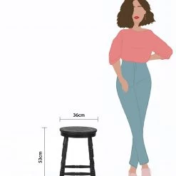 Chumbakdesign Furniture & Storage Farmhouse Stool Round 19 Chumbakdesign Furniture & Storage Farmhouse Stool Round