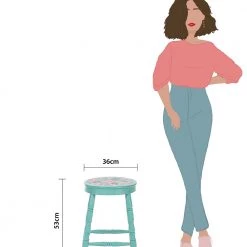 Chumbakdesign Furniture & Storage Farmhouse Stool Round 25 Chumbakdesign Furniture & Storage Farmhouse Stool Round