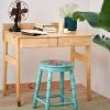 Chumbakdesign Farmhouse Stool Round - Teal Furniture & Storage