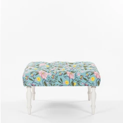 Chumbakdesign The English Ottoman - Tufted Spring Bloom Furniture & Storage