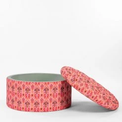 Chumbakdesign Bohemian Storage Ottoman - Pink Ikkat 9 Chumbakdesign Bohemian Storage Ottoman - Pink Ikkat