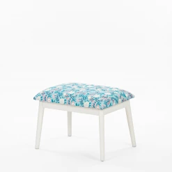 Chumbakdesign Memsaab Bench Small - Aqua Jungle, White 11 Chumbakdesign Memsaab Bench Small - Aqua Jungle, White