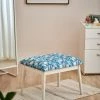 Chumbakdesign Memsaab Bench Small - Aqua Jungle, White