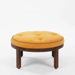 Chumbakdesign Bohemian Ottoman - Velvet Mustard Furniture & Storage
