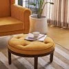 Chumbakdesign Bohemian Ottoman - Velvet Mustard Furniture & Storage