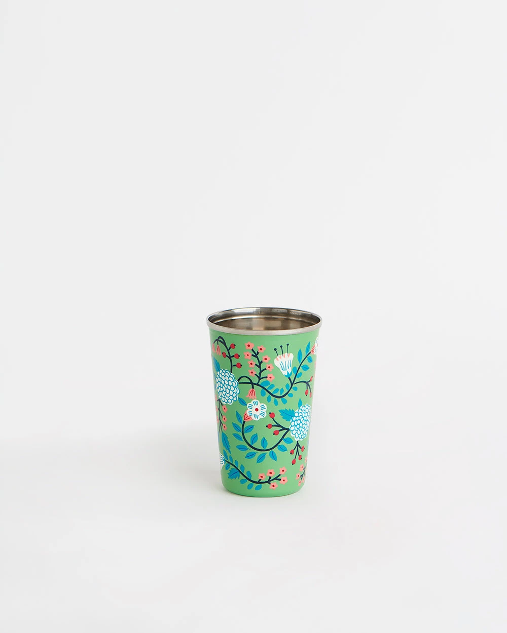 Chumbakdesign Dining & Kitchen Green Floral Steel Tumbler Large 4 Chumbakdesign Dining & Kitchen Green Floral Steel Tumbler Large