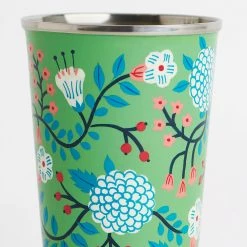 Chumbakdesign Dining & Kitchen Green Floral Steel Tumbler Large 10 Chumbakdesign Dining & Kitchen Green Floral Steel Tumbler Large