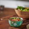 Chumbakdesign Green Floral Steel Bowl