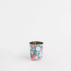 Chumbakdesign Dining & Kitchen Peach Floral Steel Tumbler Small 9 Chumbakdesign Dining & Kitchen Peach Floral Steel Tumbler Small