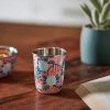 Chumbakdesign Dining & Kitchen Peach Floral Steel Tumbler Small