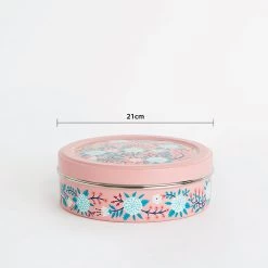 Chumbakdesign Peach Floral Steel Spice Box Dining & Kitchen