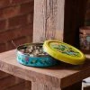 Chumbakdesign Yellow Floral Steel Spice Box Dining & Kitchen