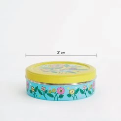Chumbakdesign Yellow Floral Steel Spice Box Dining & Kitchen