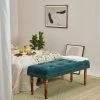 Chumbakdesign Nawaab Bench Velvet- Dark Green Furniture & Storage