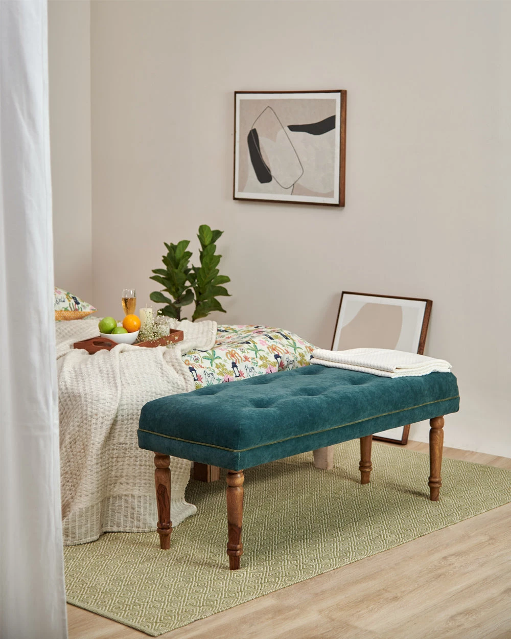 Chumbakdesign Nawaab Bench-Dark Green 3 Chumbakdesign Nawaab Bench-Dark Green