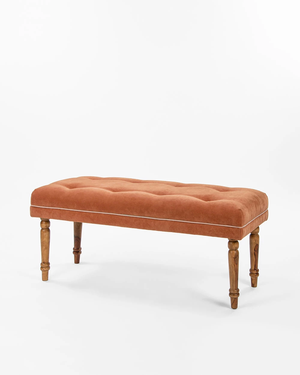 Chumbakdesign Nawaab Bench- Tuffted Burnt Orange Furniture & Storage 5 Chumbakdesign Nawaab Bench- Tuffted Burnt Orange Furniture & Storage