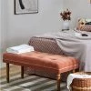 Chumbakdesign Nawaab Bench- Tuffted Burnt Orange Furniture & Storage