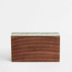 Chumbakdesign Furniture & Storage Country Wooden Tissue Box -Farm Garden, Green, 9” X 5” X 3”