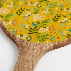 Chumbakdesign Country Cheese Platter - Farm Garden,Yellow,Round, 16” X 10” Dining & Kitchen