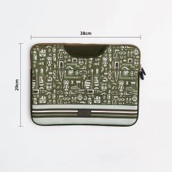 Chumbakdesign TEAL By Chumbak Travel The World Laptop Sleeve - 15inch Bags & Accessories