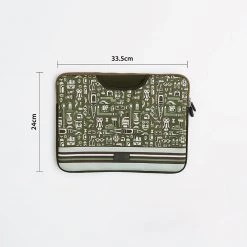 Chumbakdesign Bags & Accessories TEAL By Chumbak Travel The World Laptop Sleeve - 13inch