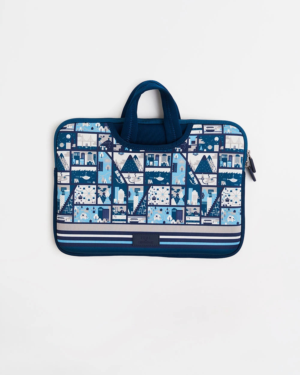 Chumbakdesign Bags & Accessories TEAL By Chumbak Amusement Park Laptop Sleeve - 15inch 5 Chumbakdesign Bags & Accessories TEAL By Chumbak Amusement Park Laptop Sleeve - 15inch