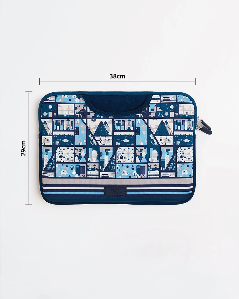 Chumbakdesign Bags & Accessories TEAL By Chumbak Amusement Park Laptop Sleeve - 15inch 8 Chumbakdesign Bags & Accessories TEAL By Chumbak Amusement Park Laptop Sleeve - 15inch