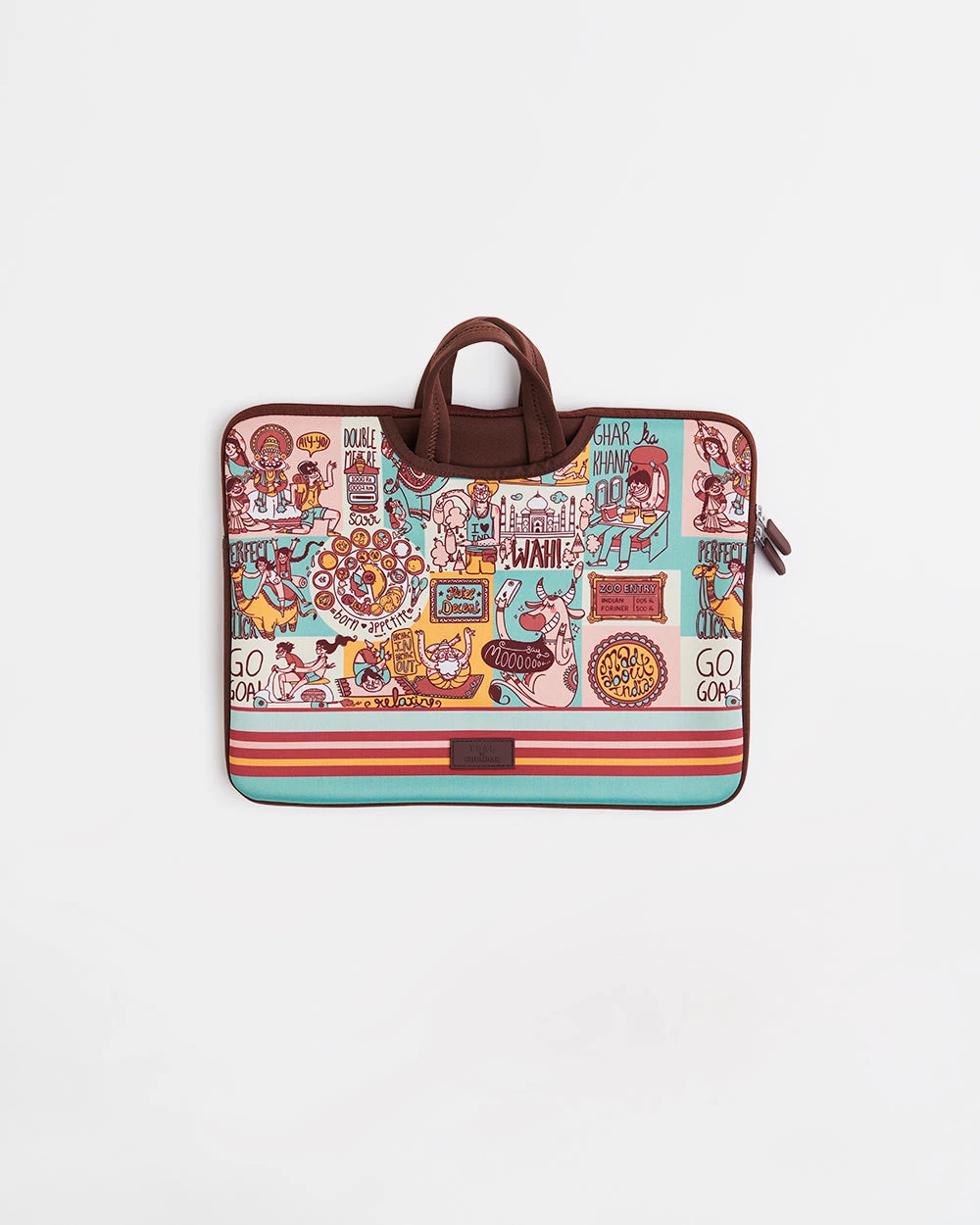 Chumbakdesign TEAL By Chumbak Indie Pop Laptop Sleeve - 13inch 4 Chumbakdesign TEAL By Chumbak Indie Pop Laptop Sleeve - 13inch