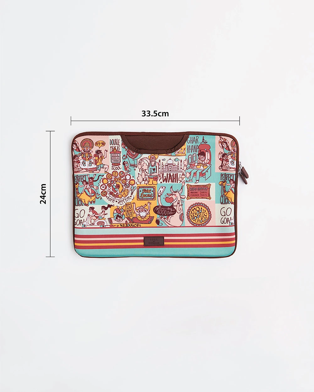 Chumbakdesign TEAL By Chumbak Indie Pop Laptop Sleeve - 13inch 8 Chumbakdesign TEAL By Chumbak Indie Pop Laptop Sleeve - 13inch