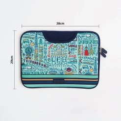 Chumbakdesign TEAL By Chumbak Traveller Laptop Sleeve - 15inch 11 Chumbakdesign TEAL By Chumbak Traveller Laptop Sleeve - 15inch