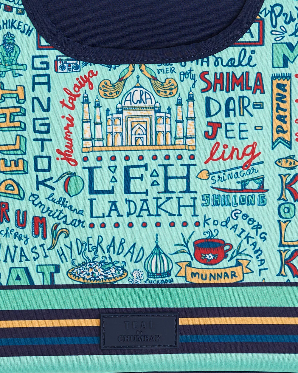 Chumbakdesign TEAL By Chumbak Traveller Laptop Sleeve - 13inch Bags & Accessories 7 Chumbakdesign TEAL By Chumbak Traveller Laptop Sleeve - 13inch Bags & Accessories