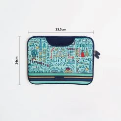 Chumbakdesign TEAL By Chumbak Traveller Laptop Sleeve - 13inch Bags & Accessories 13 Chumbakdesign TEAL By Chumbak Traveller Laptop Sleeve - 13inch Bags & Accessories